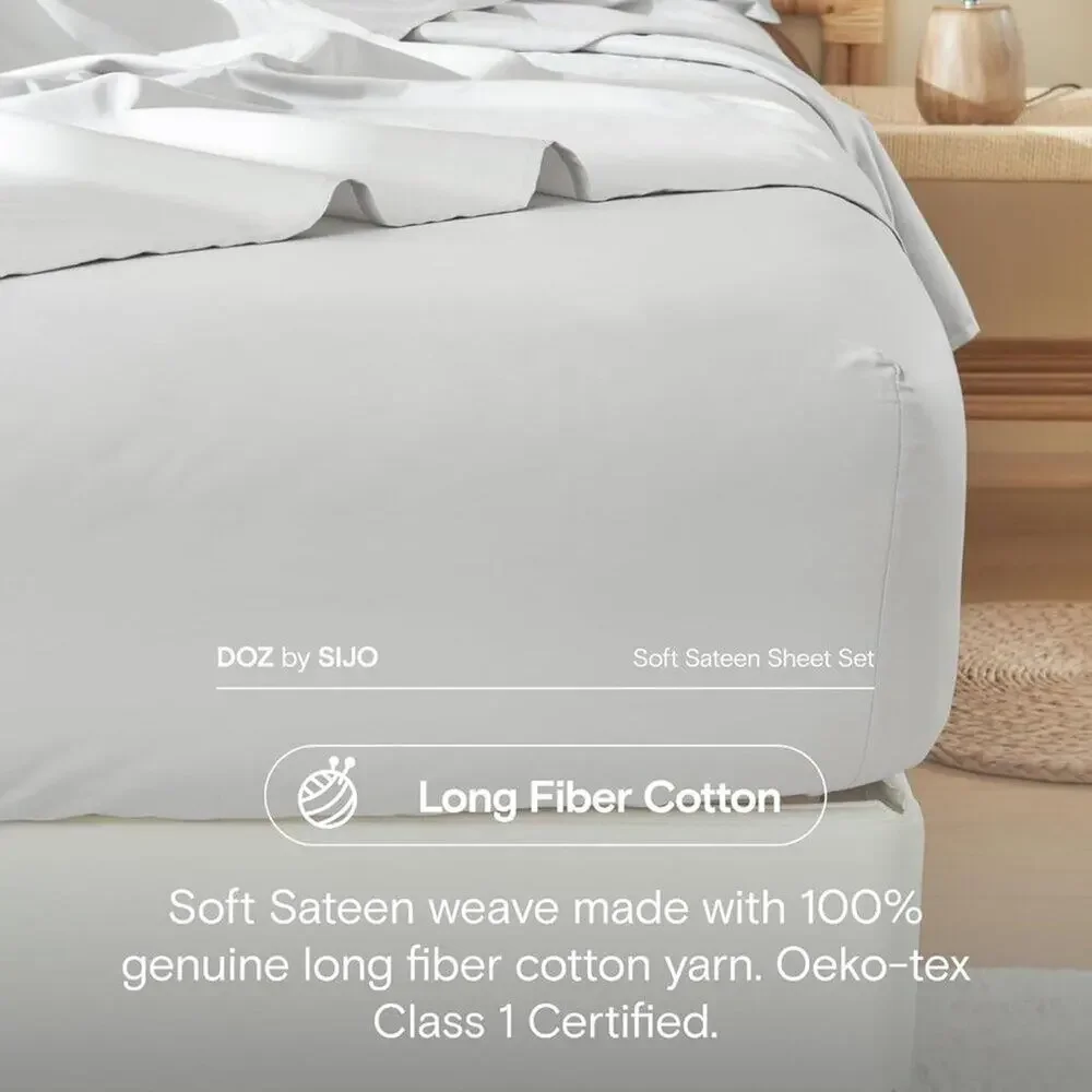 NWT DOZ Duvet Cover 3 PC Set Fog, Full/Queen